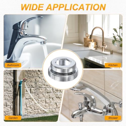 M METERXITY 2-Pack Faucet Adapter, M26 Male to M22 Male, for Kitchen - Image 7