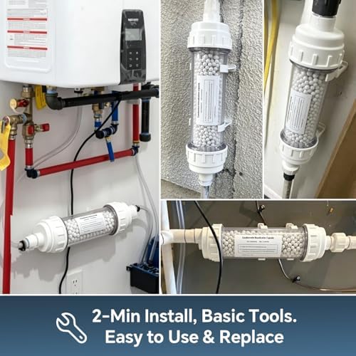 804000074 Condensate Neutralizer Kit Compatible with Rinnai Tankless Water Heater & Boiler, Acidic Condensate Neutralizer with Transparent Window, Prevents Pipe Corrosion, Replaces OEM 804000074 - Image 7