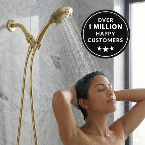 Aqua Elegante Luxury Handheld Shower Kit - 1.8 GPM - Polished Brass - Image 7