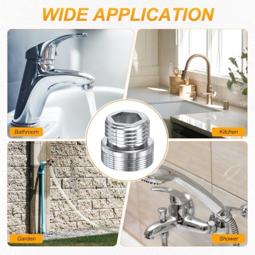 M METERXITY 1-Pack Faucet Adapter, M24 Male to G1/2 Male, for Kitchen - Image 7