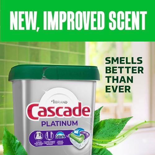 Cascade Platinum Dishwasher Pods, Dishwasher Detergent, Dish Detergent Soap, Fresh, 34 count (Pack of 6) - Image 7