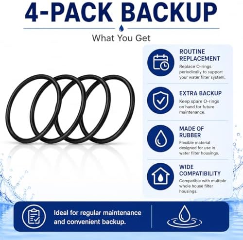 OR-250 O-Rings 4 Pack Replacement Water Filter Housing Seal - Image 7