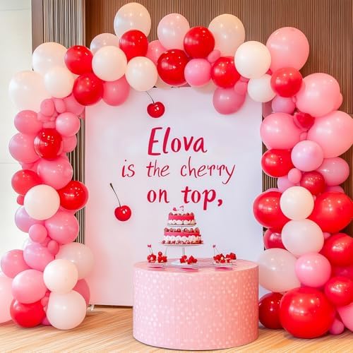 APLANET 150pcs Red Balloons Different Sizes 18 12 10 5 Inch, Valentine's Day Latex Balloons for Red Themed Birthday Wedding Baby Shower Party, Grad Anniversary Supplies, Arch Kit Decoration - Image 7