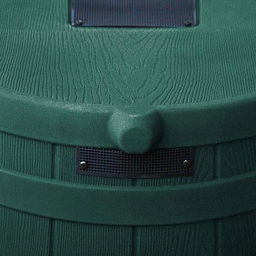 Good Ideas Rain Wizard Water Storage High Quality Collection Barrel with Brass Spigot, Safety Screen, and 50 Gallon Capacity, Green (3 Pack) - Image 7