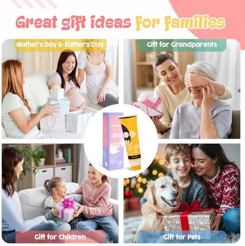 Baby Hand and Footprint Paint, Sponge Head, Baby Safe Paint, Warm-Yellow - Image 7
