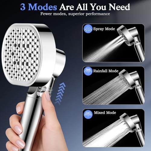 Filtered Shower Head with Handheld,High Pressure 4 Mode Shower with Filters - Image 6