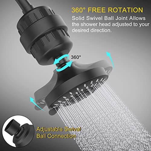 FEELSO Shower Head with Shower Filter, Filtered Shower Head for Hard Water - Image 6