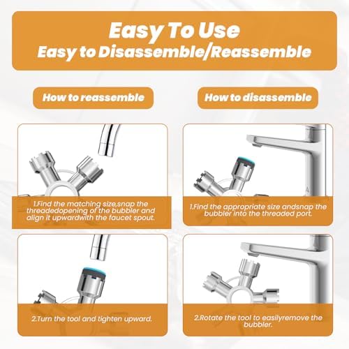 Upgraded Heavy-duty Metal 10-in-1 Faucet Aerator Removal Tool Kit - Image 7