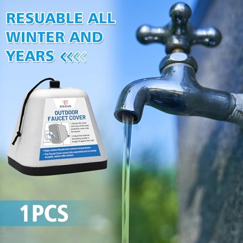 Outdoor Faucet Covers for Winter, Easy to Install Insulated Foam Protector - Image 7