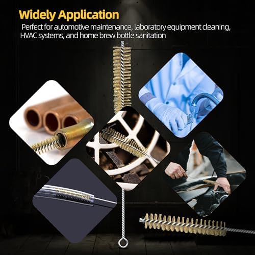 7Pcs Brass Wire Brush,Tube Brushes Set,Bottle Brush - Image 7