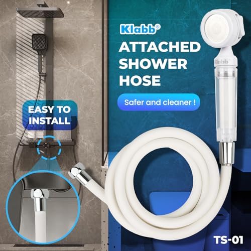 KLABB Mini High Pressure Handheld Shower Head Kit with Replaceable Filters - Image 6
