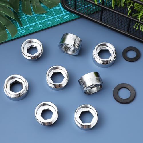 SEWACC 8 pcs Faucet Adapter Kit Water Filter Faucet Adapter Kitchen to Hose Portable Washer and Dishwasher Sink Aerator Connectors for Bathroom and Utility Use - Image 7