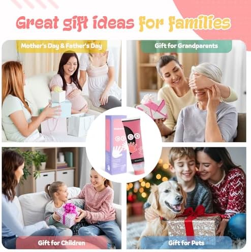 Nabance Baby Hand and Footprint Paint, Sponge Head, Baby Safe Paint, Pink - Image 7