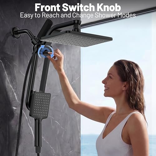 Dual Filtered Rainfall Handheld Showerhead Spray Combo for Bathroom - Image 6