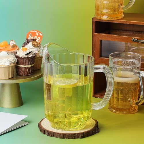 Tessco 36 Pcs Plastic Pitchers 60 Oz Clear Water Beer Jug Large,Classic - Image 7