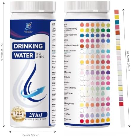 21-in-1 Drinking Water Test Strips, 125ct for Well & Tap - Image 7