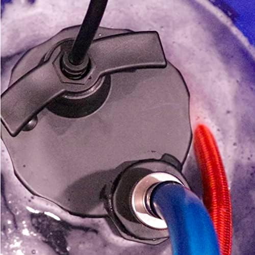 Chromex Tankless Water Heater Flush Kit, Extra Long 12 Ft Hoses with NSF Certified Liquid Descaling Solution and 1/6HP Extra Strength Pump - Image 6