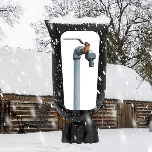 28'' x 15'' Large Faucet Covers for Winter, 2 Pcs Outdoor Hydrant Covers Freeze Protection, Waterproof Faucet Sock for Spigot Garden Lawn Yard Farm Bibb Pipe - Image 7