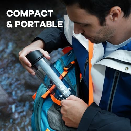 SurviMate 5-Stage 0.01μm Ultra-Filtration Filtered Water Bottle BPA-Free - Image 7