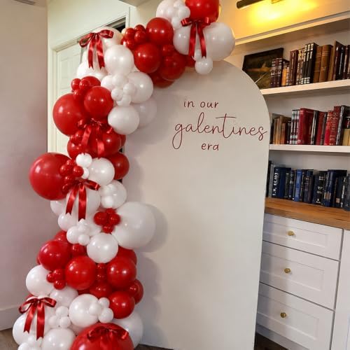 Red and White Balloon Arch Kit for Baby Shower Birthday Decorations - Image 7