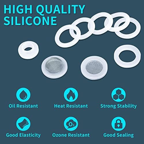 KEZE 660 PCS 18 Size Clear Silicone O Rings Assortment Kit and 14 Size Silicone Washer Set,Silicone O Ring for Seal Plumbing Faucet Hose - Image 7