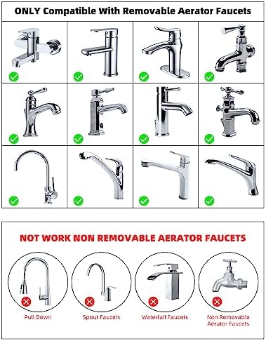 Hibbent Sink Faucet to Garden Hose Adapter, Swivel 3/4" Faucet Adapter - Image 6