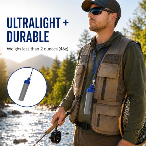 Portable Water Filter Straw, Personal Survival Water Purifier for Hiking Camping Backpacking, Emergency Preparedness Gear, Lightweight Water Filtration Straw for Outdoor Travel - Image 7