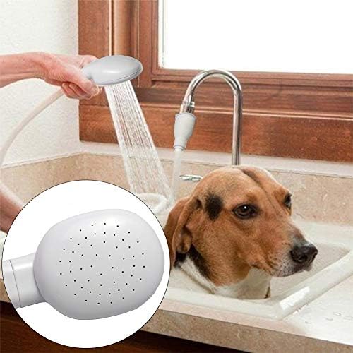 Portable Shampoo Sink Spray Hose, Faucet Attachment with Nozzle for Hair Washing, Baby & Pet Bathing, Vegetable Rinsing, White (White, 3M/9.84FT) - Image 6