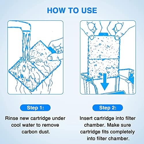 HiTauing 12 Packs PF-L Carbon Cartridges for PF20, PF30, PF40 and PF75 Power Filters - Image 7
