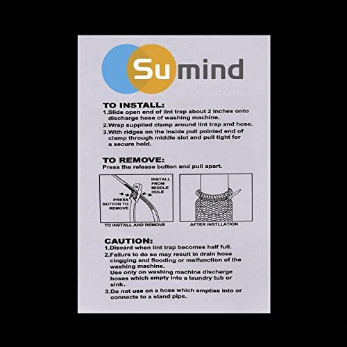Sumind 30 Pack Nylon Lint Trap Washing Machine Fabric Mesh - Image 5
