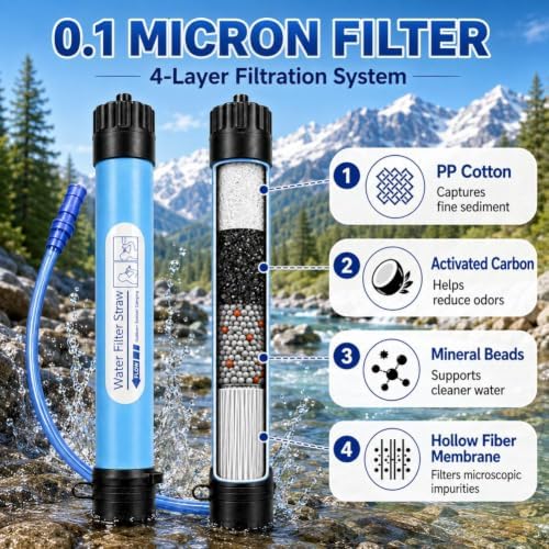 Survival Kit, 1 Gallon Guard Survival Water Filter, Camping Water Purifier - Image 7