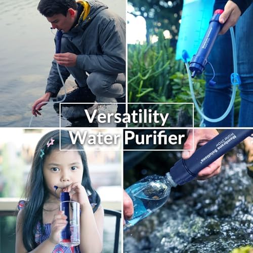 Membrane Solutions S2 Water Filter Straw Replacement Filter Elements, 0.1 Micron 4-Stage Purifier Survival Gear, Removable Portable Water Purification Straw for Hiking, Emergency Preparedness - Image 6