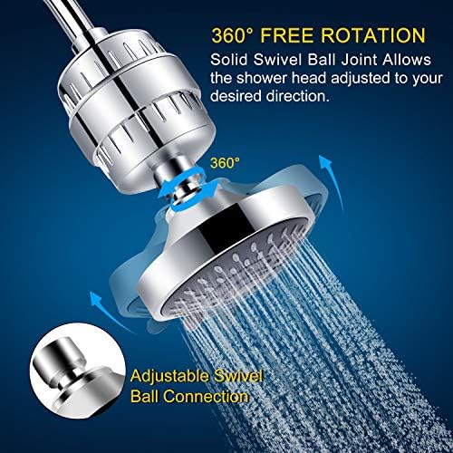 FEELSO Shower Head with Shower Filter, Filtered Shower Head for Hard Water - Image 6