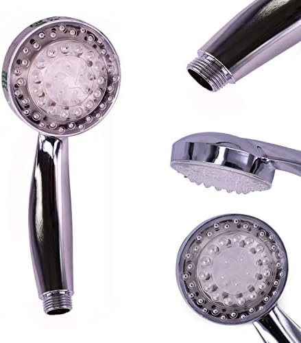 3-Color Temperature Sensitive Gradient LED Shower Head Showerheads Light Water Stream Color Changing Shower Head For Kitchen and Bathroom Baby Safty - Image 7