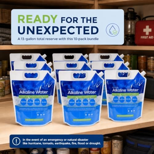 Foldable Alkaline Water Storage Bags, 5L/1.3 Gal, 10-Pack, BPA Free - Image 6
