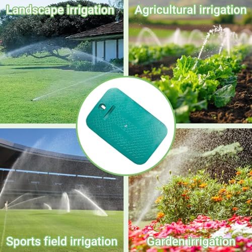 Sprinkler Valve Box Cover - Automatic Irrigation System Replacement Protective Cap for Outdoor Underground Watering, 21" W x 14" H, 1 Pc (Square 14" x 21") - Image 5