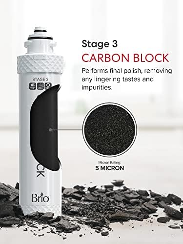 Brio 3-Stage Filter Replacement Kit for Water Cooler Dispensers, 3 Count (Pack of 4) - Image 6