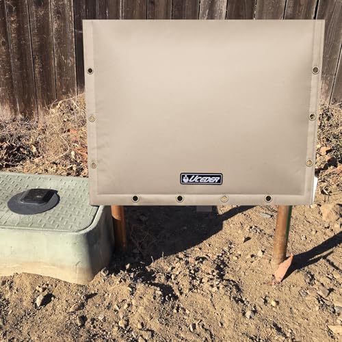 Backflow Preventer Insulation Cover Sprinkler Covers for Outside 600D Heavy Duty Waterproof Sprinkler Valve Cover Perfect for Pipe Freeze Protection and Pressure Vacuum Breaker (21" W x 16" H) - Image 7
