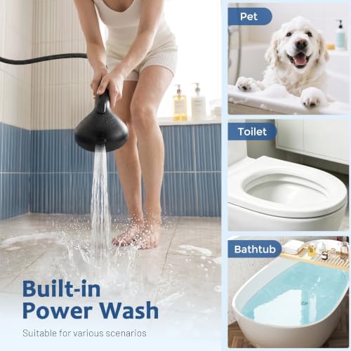 MakeFit Dual Filtered Rain Shower Head Combo, High Pressure Handheld Shower Head with Adjustable Bar - Rainfall Shower Head And Showerhead with Filter for Hard Water - Removes Chlorine - Image 6