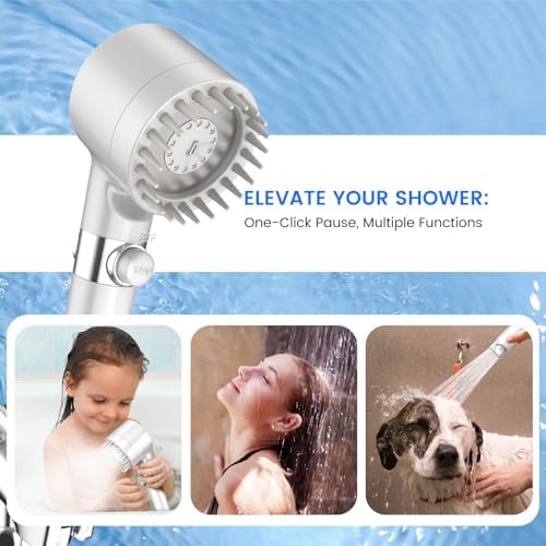 Filtered Shower Head with Handheld,High Pressure Shower Heads with Filters - Image 7