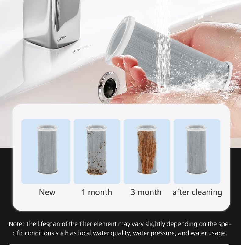 304 Stainless Steel Whole House Water Filter - BPA Free, Maintenance Free, Sediment Removal for Washing Machine, Laundry & Home Protection - Image 6