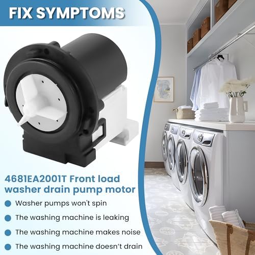 4681EA2001T Washer Drain Pump Assembly Fit for L-G & Ken-more Washer Drain Pump OEM Motor Replaces AP5328388, 4681EA1007G, 2003273, 4681EA1007D by MIFLUS - Image 6