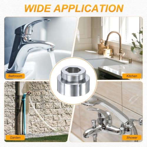 M METERXITY 1-Pack Faucet Adapter, G3/4 Female to M22 Male, for Kitchen - Image 7