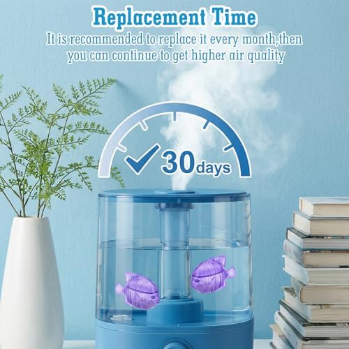 24 PCS Humidifier Cleaning Fish – Universal Tank Cleaner for Humidifiers & Fish Tanks, Purple/Blue/Yellow, Purifies Water, Reduces Hard Water Build-Up & Scale - Image 7