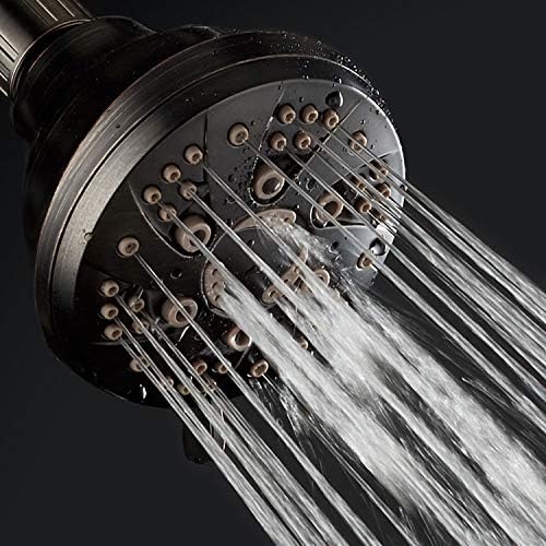 AquaDance Oil Rubbed Bronze High Pressure 6-Setting Spiral Shower Head-Angle Adjustable, Anti-Clog Showerhead Jets, Tool-Free Installation-USA Standard Certified-Top US Brand – 1.8 GPM - Image 6