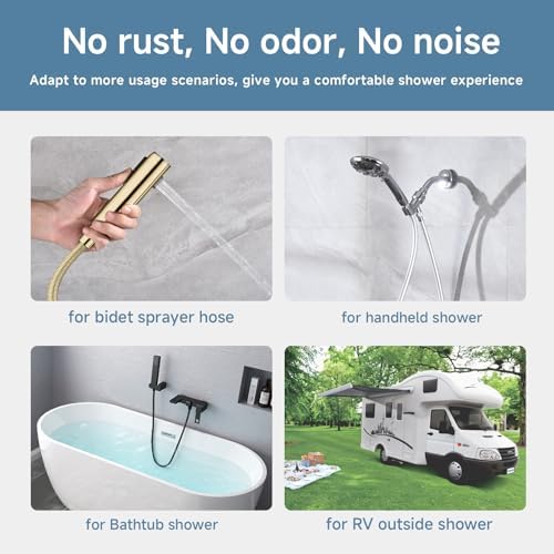 69Inches 304 Stainless Steel Shower Hose Extra Long Chorme - Image 6