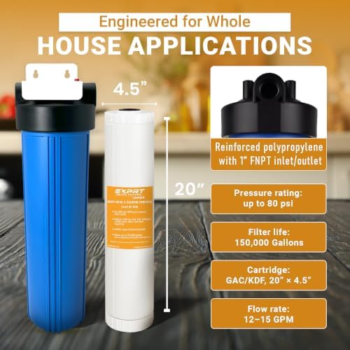 Whole House Water Filter 20" x 4.5" Reduces Heavy Metals EZ-3300 - Image 7