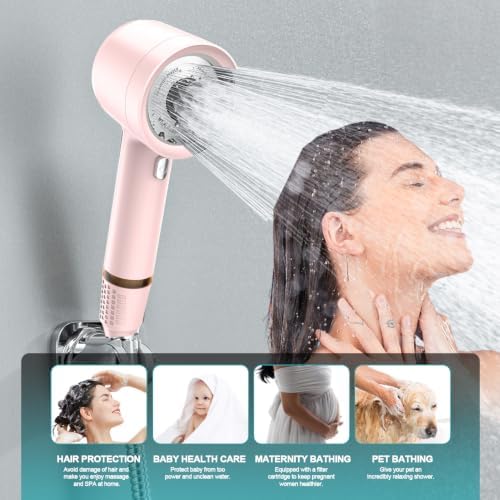 Shower Head with Handheld, High Pressure Shower Head with Pause Switch - Image 7