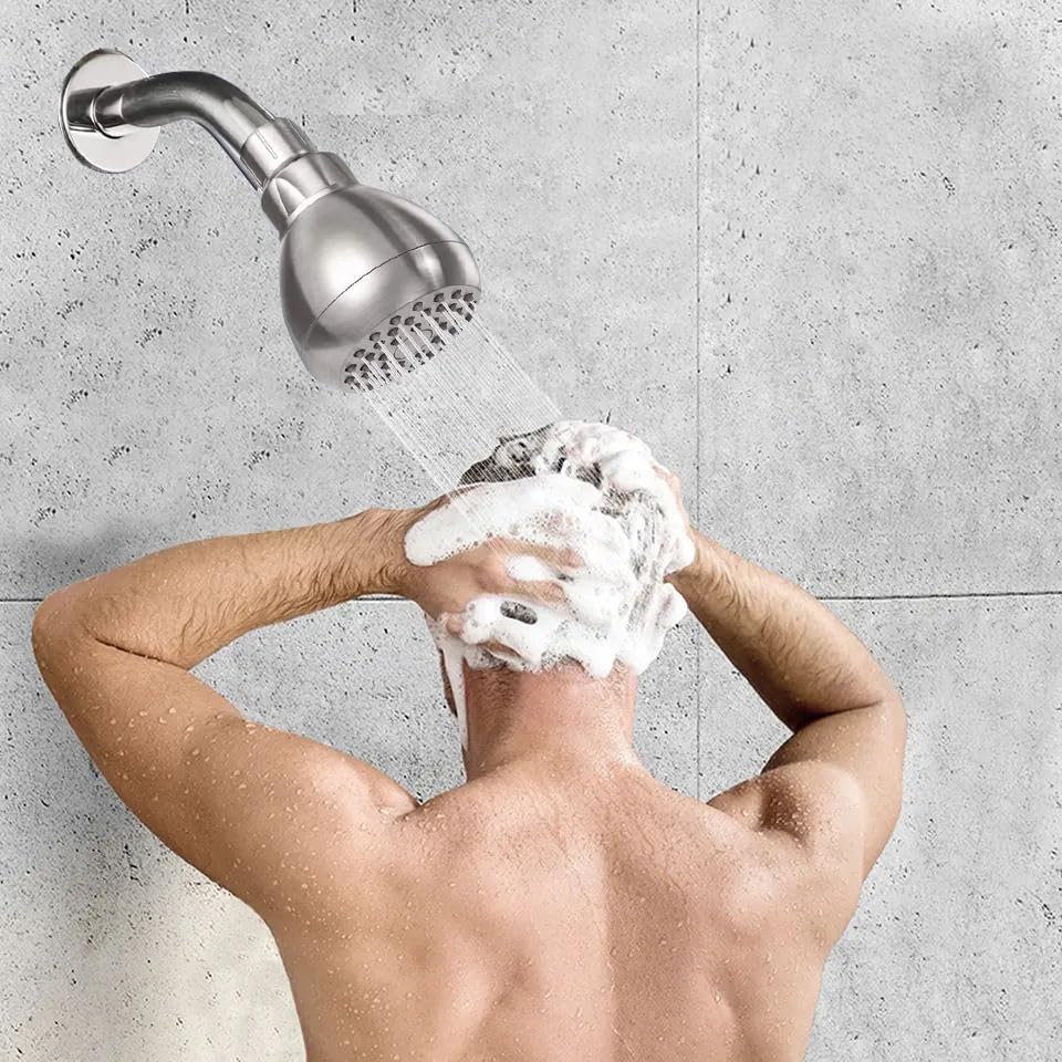 High Pressure Fixed Shower Head 3 Inch Saving Water Chrome Anti-leak Shower Head For Powerful Water Rain Easy Installation for Relaxing and Comfortable Shower Experience - Image 6
