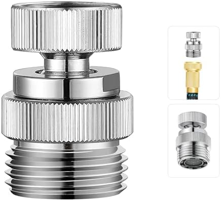 3/4" Brass Faucet to Hose Adapter with Aerator Chrome by MINGOR